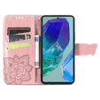 Откидной чехол для Samsung Galaxy A16, Butterfly, розовый rose gold
