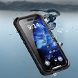 IP68 Водонепроницаемый чехол для iPhone 16 Pro, SHELLBOX MagSafe, чёрный
