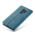 Чехол CASEME для Samsung Galaxy S9 Plus, Leather Wallet Case, синий