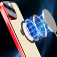 Магнитный чехол с двойным стеклом MagSafe для iPhone 15 Pro Max, красный