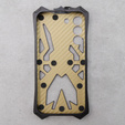 Бронированный чехол для Samsung Galaxy S22, Aluminum Alloy, чёрный