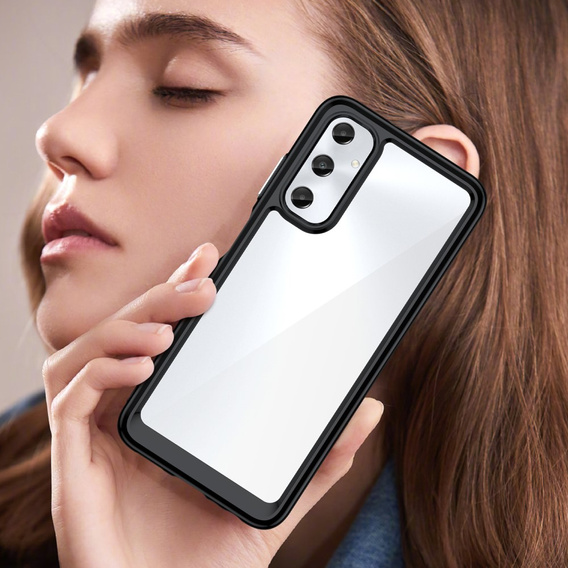 Чехол до Samsung Galaxy A05s 4G, Fusion Hybrid, прозрачный / черный