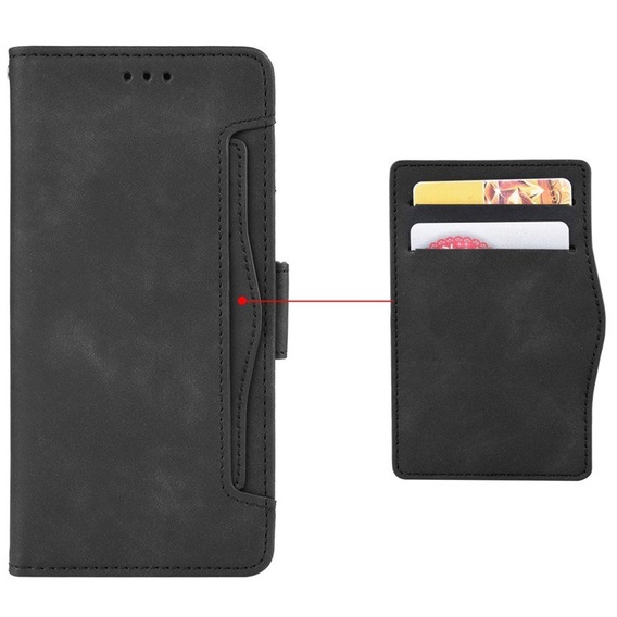 Откидной чехол для Huawei Nova Y70 4G, Card Slot, чёрный