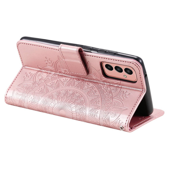 Чохол-книжка для Samsung Galaxy A14 4G/5G, Mandala, рожевий rose gold