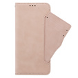Футляр з клапаном для Oppo A38 4G / Oppo A18 4G, Card Slot, рожевий