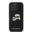 Чехол Karl Lagerfeld Hardcase Monogram Karl & Choupette Head Pin для iPhone 16 Pro