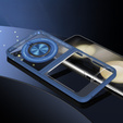 Чохол для Samsung Galaxy Z Flip7 FE / Z Flip6, Corners Dropproof, для MagSafe, прозорий / темно-синій