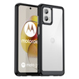 Чoхол до Motorola Moto G73 5G, Fusion Hybrid, прозорий / чорний