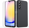 Тонкий чохол до Realme C67 4G, Slim Matt, чорний + Скло 9H