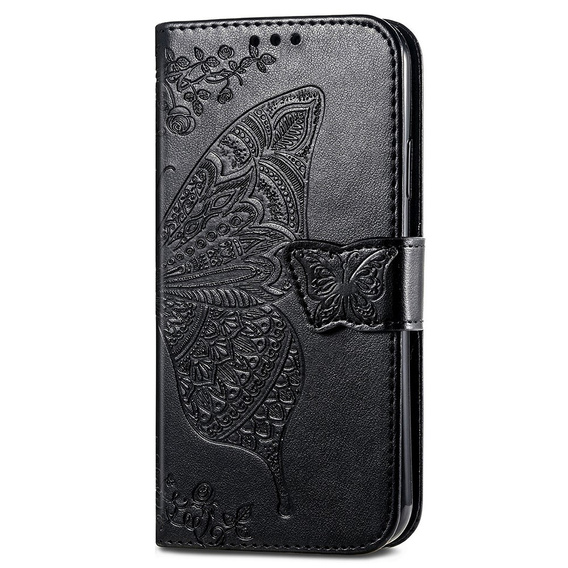 Чохол-книжка для Google Pixel 8A, Butterfly, чорний