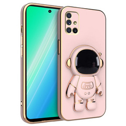 Чехол до Samsung Galaxy M51, Astronaut, розовый rose gold