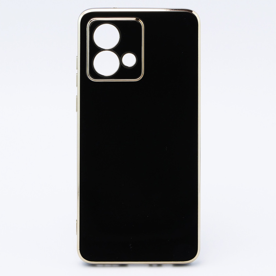 Чехол для Motorola Moto G84 5G, Glamour CamShield, чёрный
