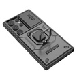 Чехол для Samsung Galaxy S24 Ultra, KickStand Camera Lens, чёрный