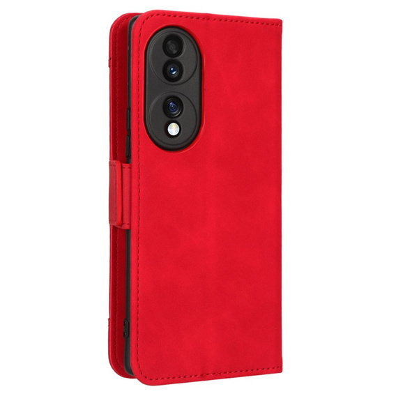 Откидной чехол для Honor 70 5G, Card Slot, красный