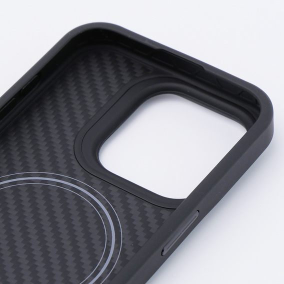 Чехол для iPhone 15 Pro, Aramid Fiber Cover, чёрный
