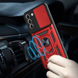 Чохол NOX Camera Slide Samsung Galaxy S21 FE, CamShield Slide, червоний