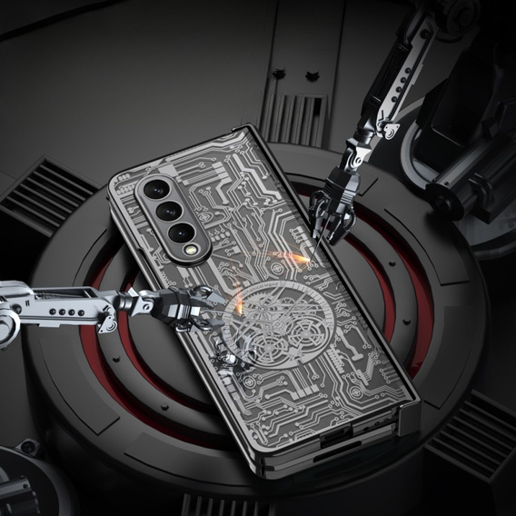Чохол для Samsung Galaxy Z Fold 4 5G, Mechanical Legend, чорний