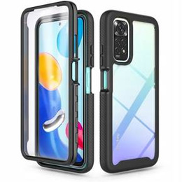 Чехол для Xiaomi Redmi Note 11 Pro / Pro 4G, Shockproof, с пленкой, синий
