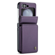 CASEME флип-кейс для Samsung Galaxy Z Flip5 5G, Litchi Wallet, фиолетовый