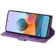 Откидной чехол для Samsung Galaxy A36 5G, Wallet Zipper Pocket Glittery, фиолетовый