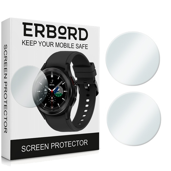 Защитное стекло 2х Erbord для дисплея смарт часов Samsung Galaxy Watch 4 46mm Classic