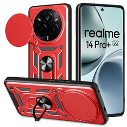 Чехол NOX Camera Slide Realme 14 Pro+ 5G, CamShield Slide, красный