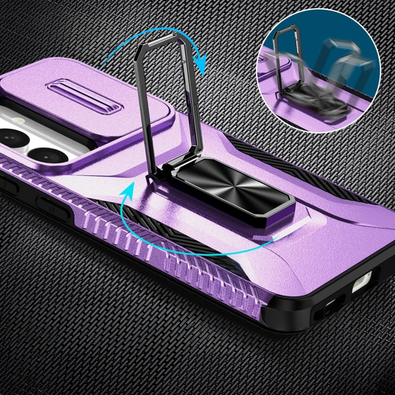 Чехол для Samsung Galaxy S24+ Plus, крышка объектива, фиолетовый