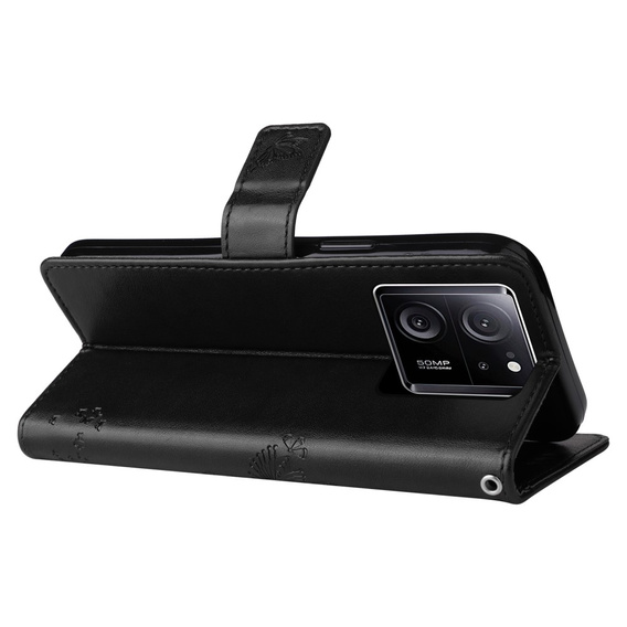 Чохол-накладка для Xiaomi 13T / 13T Pro, дерево, чорний