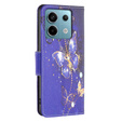 Чохол-книжка для Xiaomi Redmi Note 13 Pro 5G, Wallet, Butterflies фіолетовий