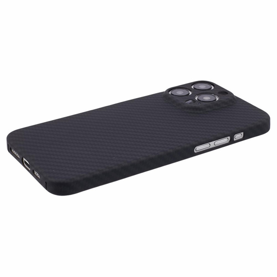 Чохол для iPhone 15 Pro Max, Aramid Fiber Cover, чорний