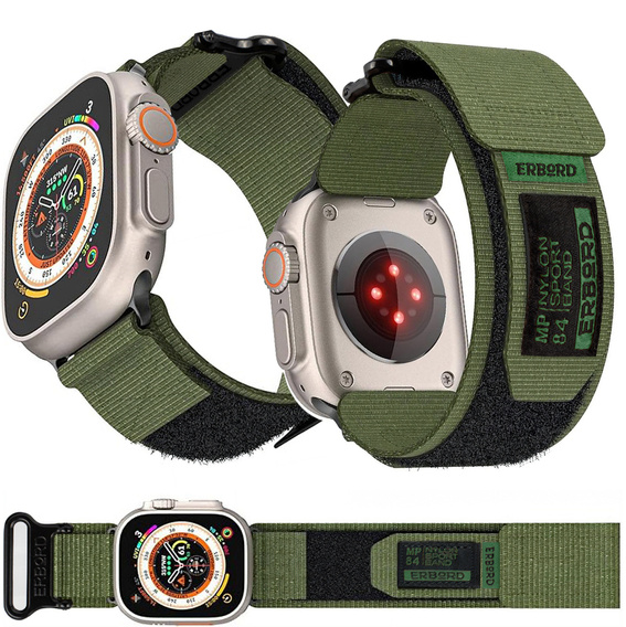 Нейлоновий ремінець ERBORD MP84 для Apple Watch 1/2/3/4/5/6/7/8/9/SE/ULTRA/ULTRA 2 42/44/45/49мм