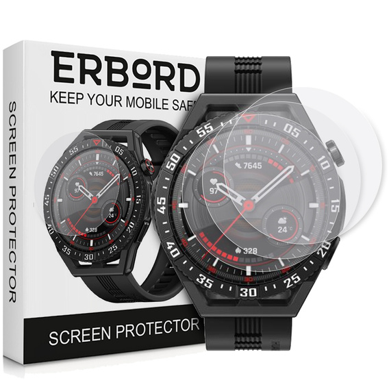 3x Гидрогелевая фольга ERBORD для Huawei Watch GT 3 SE