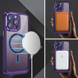 Чехол для iPhone 15 Pro, ERBORD Impact Guard, MagSafe, тёмно-фиолетовый