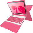 Чехол + клавиатура iPad 10.9 2022 10 Gen, Pen Slot, розовый rose gold