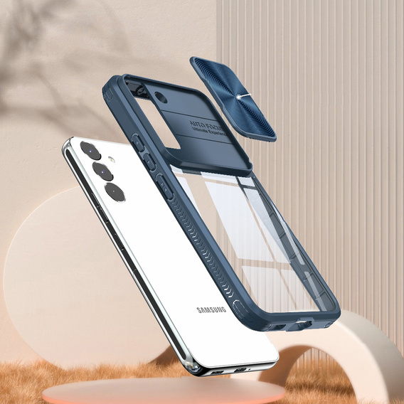 Чехол до Samsung Galaxy A14 4G/5G, Slide Camera, синий