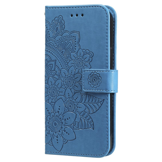 Откидной чехол для Xiaomi Redmi Note 13 Pro 5G, Mandala, синий