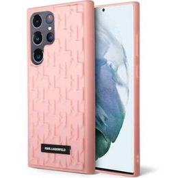 Чехол Karl Lagerfeld до Samsung Galaxy S23 Ultra, Saffiano Mono Metal, розовый