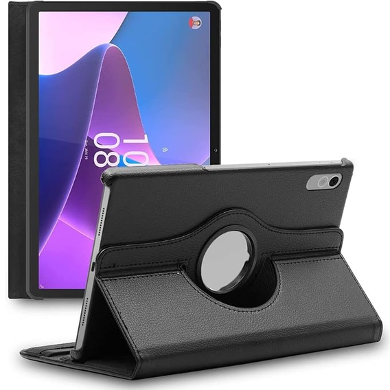 Чехол для Lenovo Tab P11 Gen 2 TB350FU TB350XU 11.5" TB330FU 10.95", вращающийся на 360, чёрный