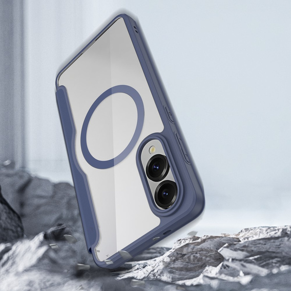 Чехол Dux Ducis до Samsung Galaxy S25 Edge, Skin X Pro, MagSafe, темно-синий