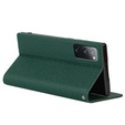 Шкіряний чохол для Samsung Galaxy S20 FE, ERBORD Grain Leather, зелений