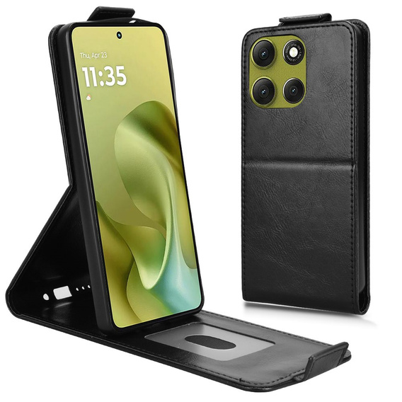 Флип-кейс для Xiaomi Redmi 15 5G / 4G, флип-кейс, черный