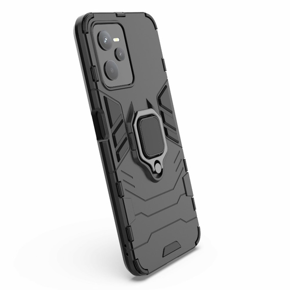Чoхол до Realme C35, Kickstand Ring, чорний