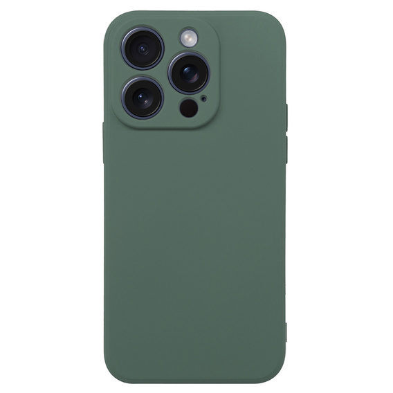 Чехол до iPhone 15 Pro Max, Silicone Lite, тёмно-зелёный