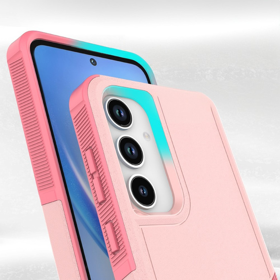 Бронированный чехол для Samsung Galaxy A56 5G, Dual Shockproof, розовый