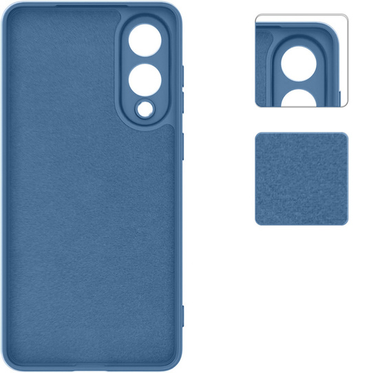 Чохол для Samsung Galaxy S25 Edge, Silicone Lite, м'яти + скло 9H