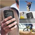 Чoхол Shockproof до Samsung Galaxy S24 FE, із захисним екраном, чорний