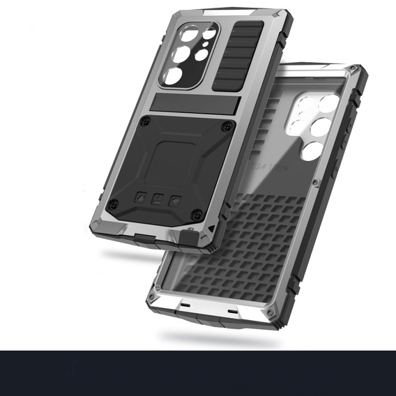 Бронированный чехол для Samsung Galaxy S25 Ultra, R-JUST, серебряный