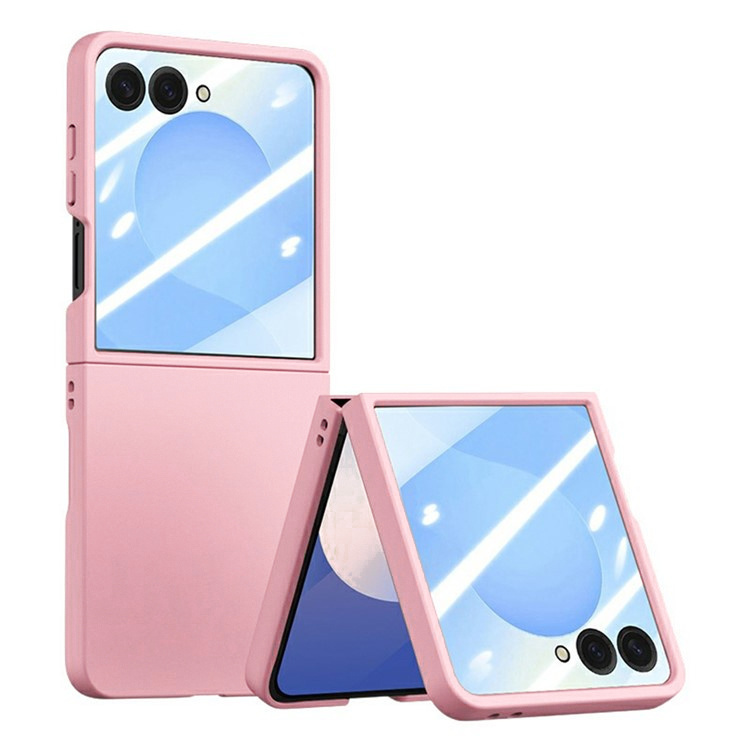 Чохол із загартованим склом для зовнішнього екрану Samsung Galaxy Z Flip7 – рожевий