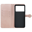 Откидной чехол для Xiaomi Poco X6 Pro 5G, Mandala, розовый rose gold