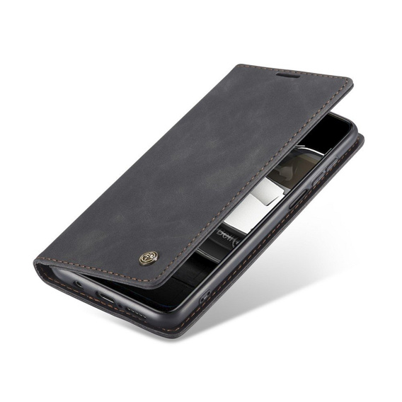 Чехол CASEME для Xiaomi do Redmi Note 9s / 9 Pro, Leather Wallet Case, чёрный
